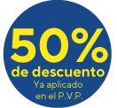 50% de descuento