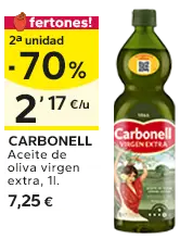 2ª unidad -70% en los productos señalizados