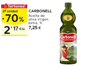 2ª unidad -70% en los productos señalizados