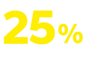 25% de descuento