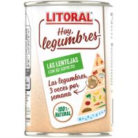 Lentejas Hoy Legumbres LITORAL, lata 435 g