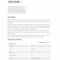 Ginebra Mediterrània GIN MARE, ampolla 70 cl