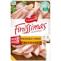 Pechuga de pavo braseada CAMPOFRÍO FINÍSSIMAS, bandeja 180 g