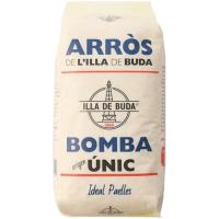 Arroz bomba extra ISLA de BUDA, paquete 1 kg