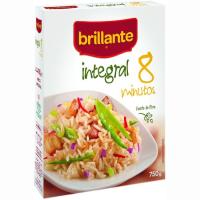 Arroz integral cocción 8 minutos BRILLANTE, caja 750 g