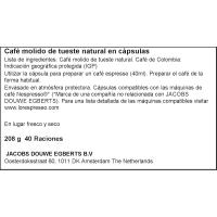 Cafè origen Colòmbia compatible Nespresso L'OR, caixa 40 u