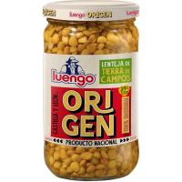 Lenteja pardina cocida IGP LUENGO ORIGEN, frasco 570 g