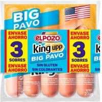 Salsitxes big de pit d`indiot EL POZO, pack 4x200 g