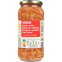 Alubia pinta cocida EROSKI, frasco 400 g