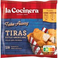 Tiras de pollo estilo americano LA COCINERA, bolsa 360 g