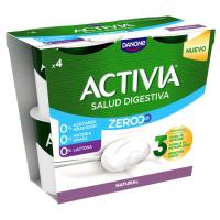 Iogurt triple zero natural ACTIVIA, pack 4x120 g