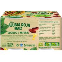 Alubia roja-maíz GVTARRA, pack 2x120 g