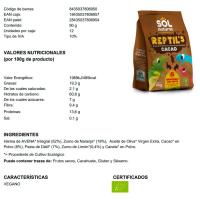 Galletas dinos cacao de avena y fruta bio SOLNATURAL, 90 g