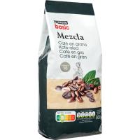 Cafè en gra mescla EROSKI BASIC, paquet 500 g