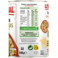 Fabes con almejas LITORAL, lata 440 g